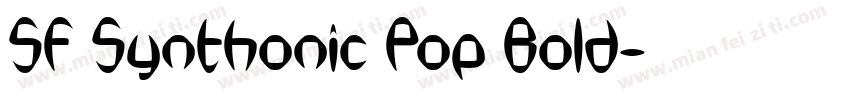 SF Synthonic Pop Bold字体转换